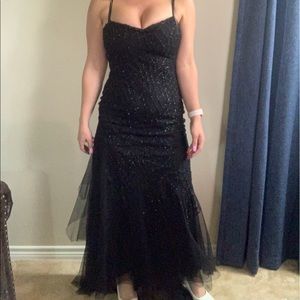 Elie Saab size 10 black evening dress